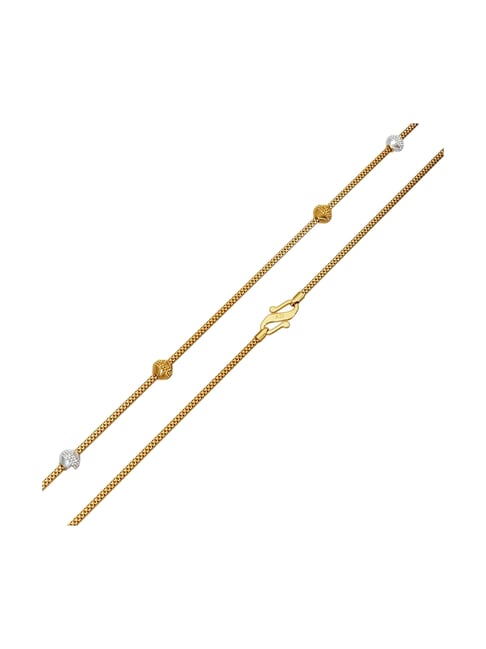 Joyalukkas 22k (916) Glimmer Beads Gold Snake Chain For Women