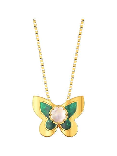 Joyalukkas 22k (916) Pearl Flutter Gold Necklace For Women