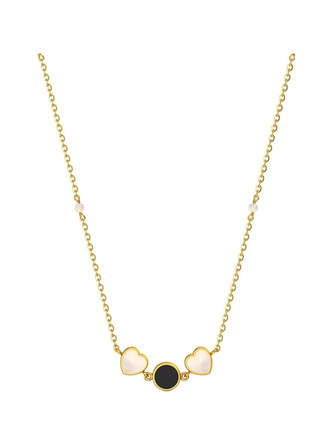 Joyalukkas 22k (916) Dual Charm Love Gold Necklace For Women