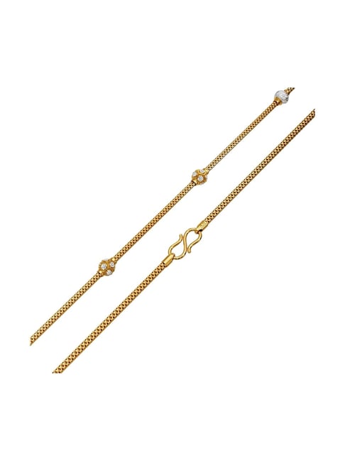 Joyalukkas 22k (916) BeadStitch Elegance Gold Snake Chain For Women