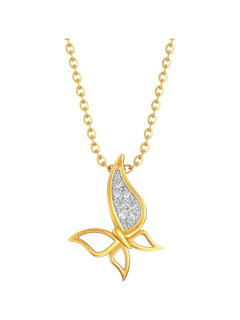 Joyalukkas 22k (916) Fluttering Fantasy Gold Necklace For Women-picture-40
