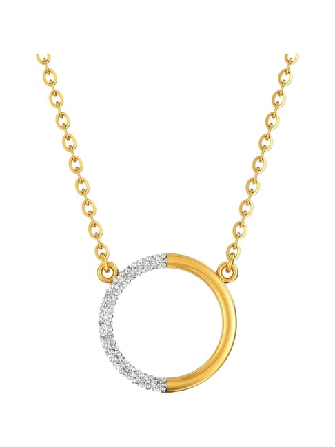 Joyalukkas 22k (916) Serenity Circle Gold Necklace For Women