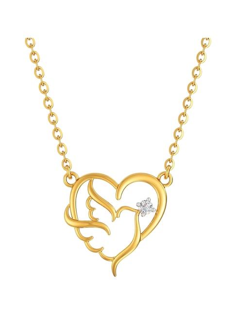 Joyalukkas 22k (916) Heart of the Dove Gold Necklace For Women-picture-48