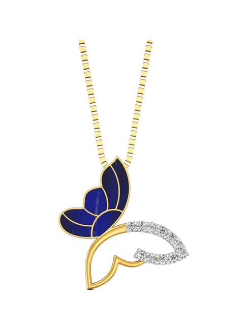 Joyalukkas 22k (916) Cerulean Wings Gold Necklace For Women-picture-25