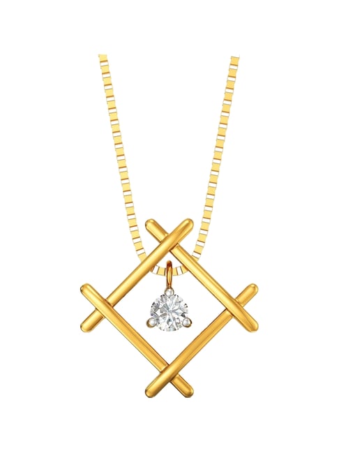 Joyalukkas 22k (916) Square Symphony Gold Necklace For Women-picture-33
