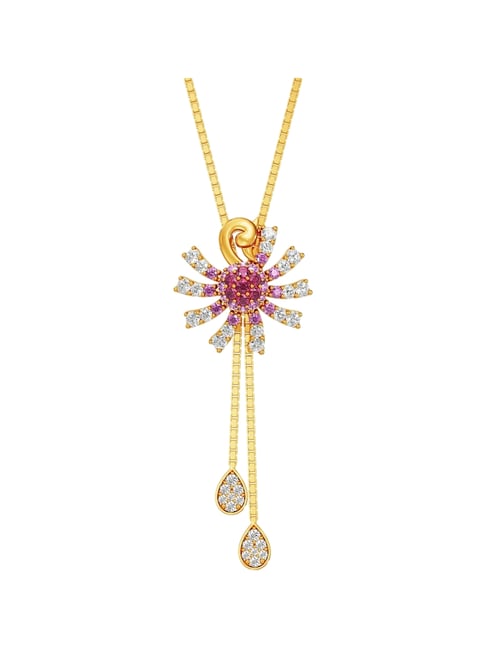 Joyalukkas 22k (916) Soft Blossom Gold Necklace For Women