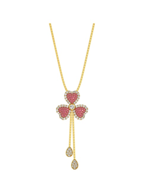 Joyalukkas 22k (916) Clover Blossom Gold Necklace For Women