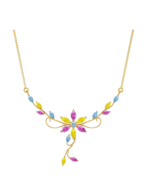 Joyalukkas 22k (916) Pure Floral Gold Necklace For Women-picture-32
