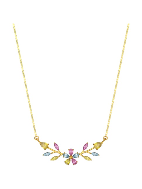 Joyalukkas 22k (916) Floral Essence Gold Necklace For Women-picture-42