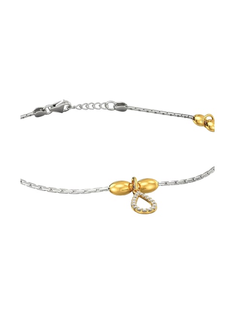 Joyalukkas 925 Silver Charming Dewdrop Anklets For Women-picture-18