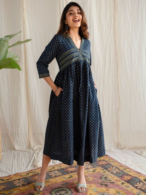ethnic cotton dresses Ethnic Cotton Dresses for Women