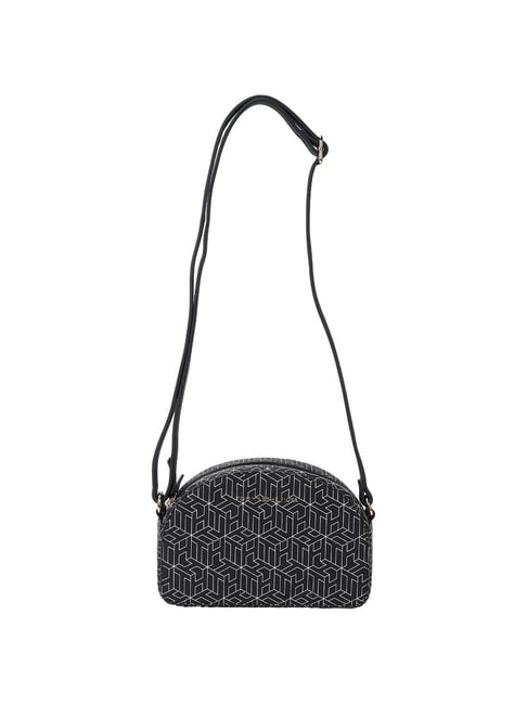 Tommy Hilfiger Navy & White Greige Logo PU Sling Handbag