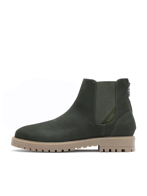 Rare Rabbit Men's Green Chelsea Boots-picture-23