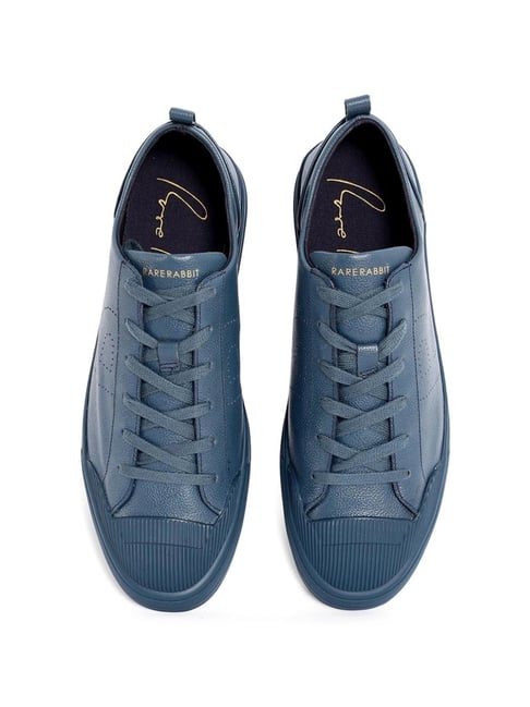 Rare Rabbit Men's Turquoise Blue Sneakers