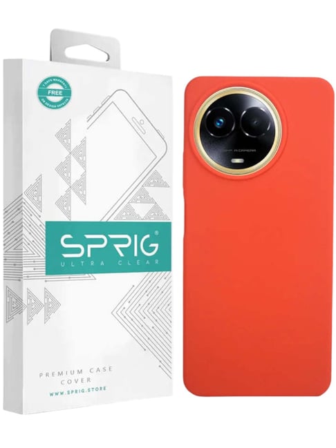 Sprig Back Cover for Realme C67 5G (Orange)-picture-29
