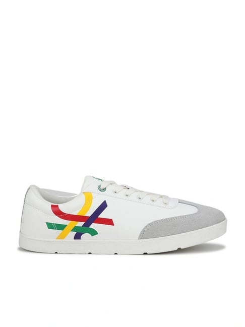 United Colors of Benetton Men's White Sneakers-picture-17