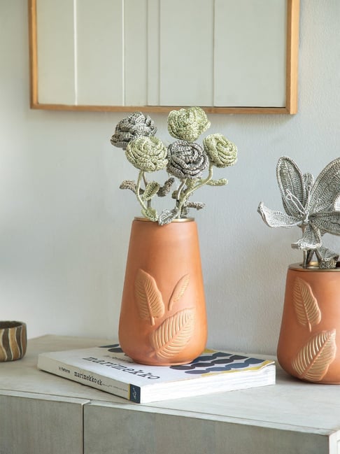 ellementry Natural Terracotta Frangipani Vase (Tall)