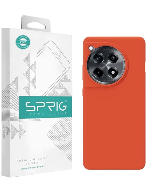 Sprig Back Cover for Oneplus 12R::12R::12R 5G::oneplus 12R (Orange)-picture-35