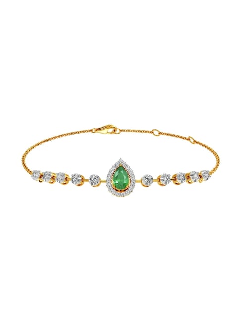 Joyalukkas 18k (750) Purity Yellow Gold Tranquil Dew Diamond Bracelet For Women