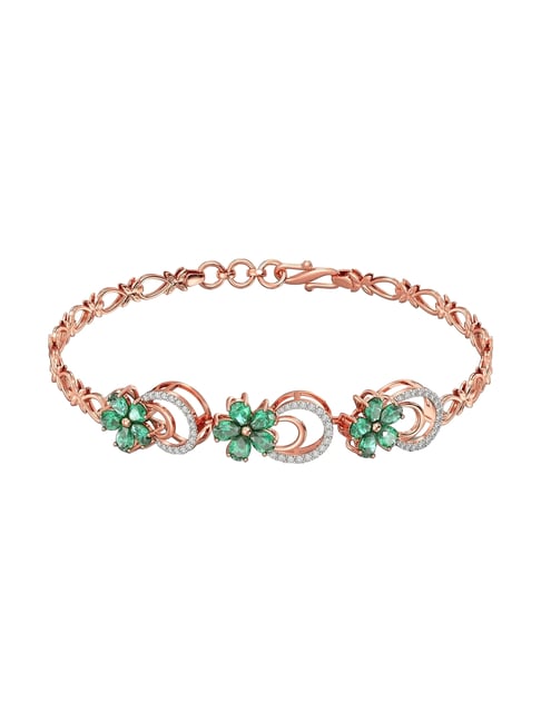 Joyalukkas 18k (750) Purity Rose Gold Meadow Blossom Diamond Bracelet For Women