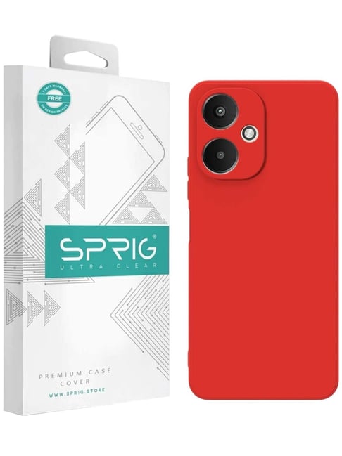 Sprig Back Cover for Poco M6 5G (Red)-picture-39