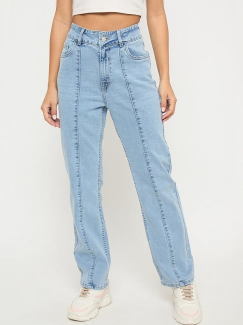 MADAME Bright Blue Solid Jeans-picture-42