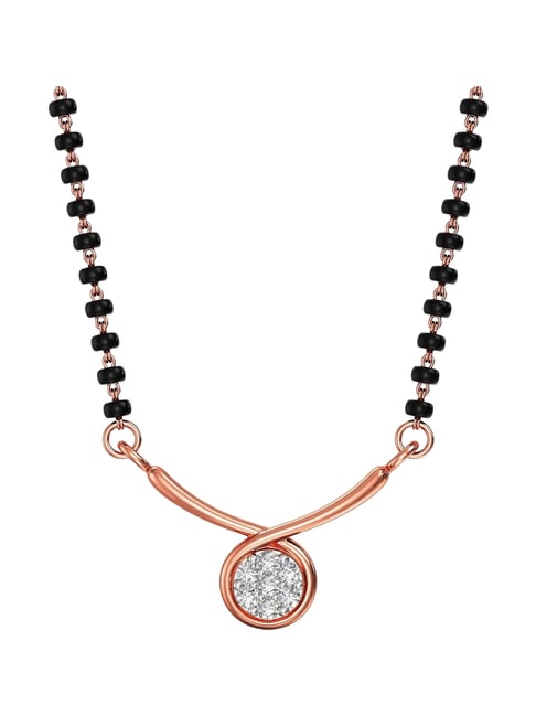 Joyalukkas 18k (750) Purity Rose Gold Interwoven Bliss Diamond Mangalsutra