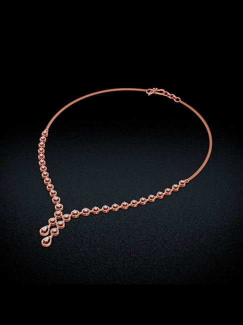 Buy Joyalukkas 18k (750) Connected Glow Dewdrop Diamond Necklace