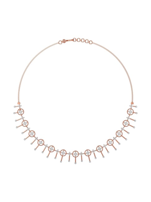 Joyalukkas 18k (750) Purity Rose Gold Garden Glow Diamond Necklace