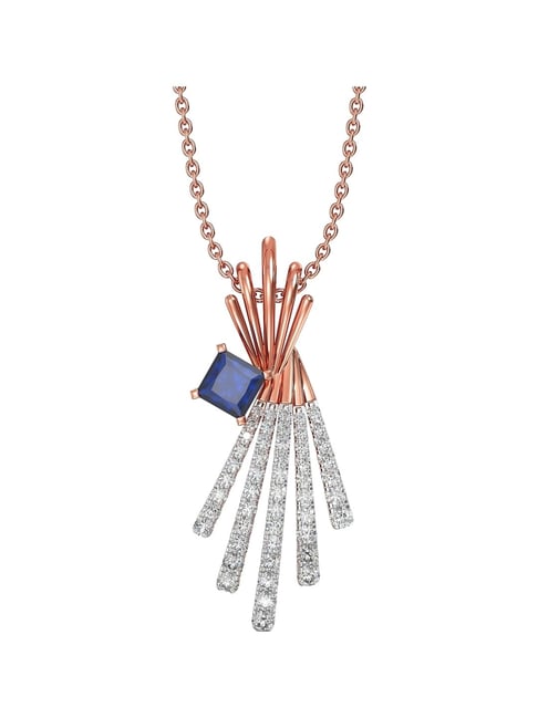 Joyalukkas 18k (750) Purity Rose Gold Floral Treasure Diamond Pendent