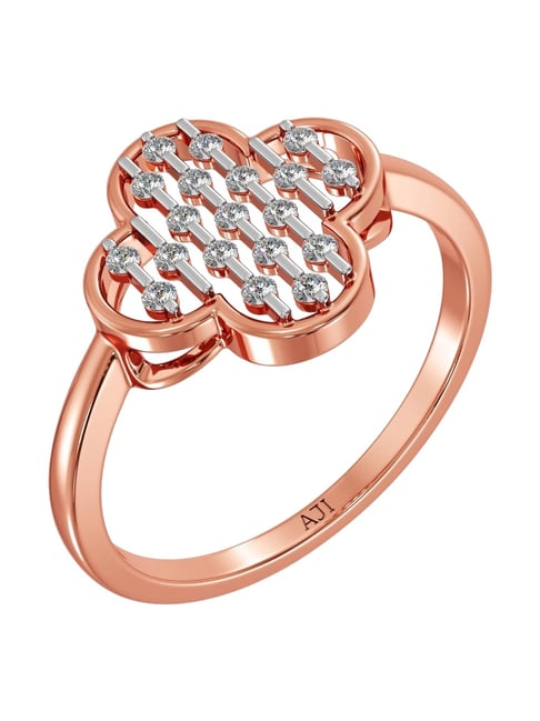 Joyalukkas 18k (750) Purity Rose Gold Foliage Fantasy Diamond Ring