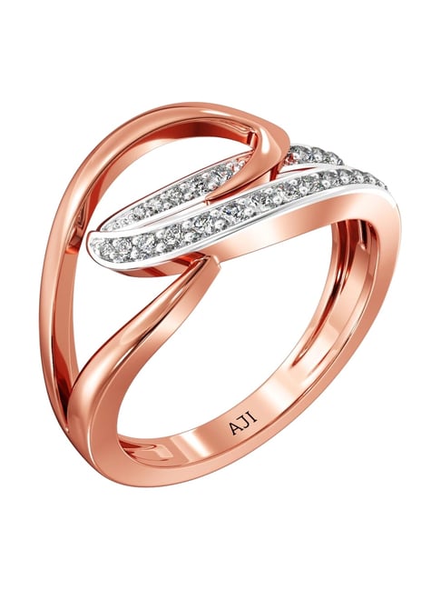 Joyalukkas 18k (750) Purity Rose Gold Lustrous Women Diamond Ring