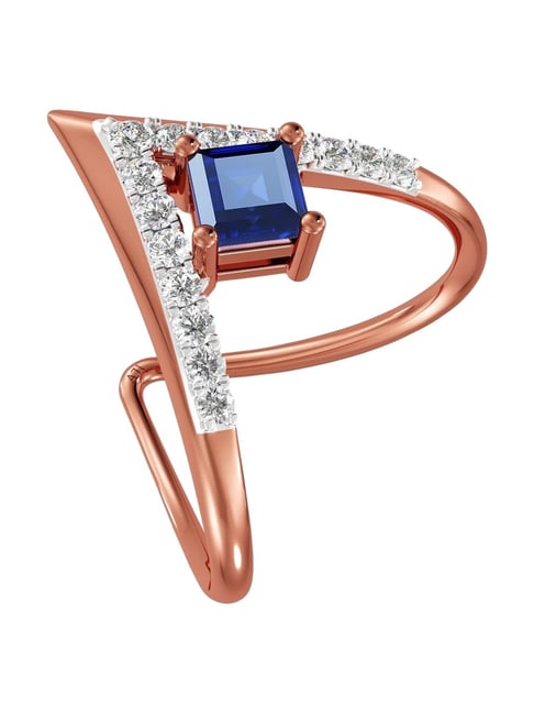 Joyalukkas 18k (750) Purity Rose Gold Enchanting Women Diamond Vanki Ring