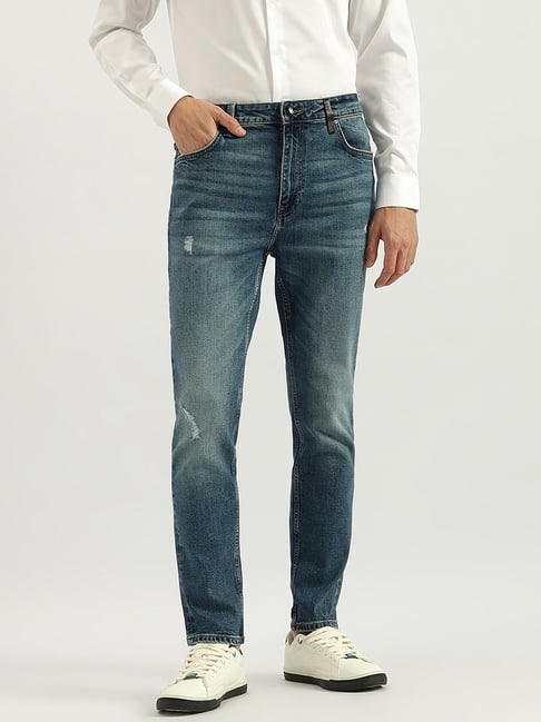 United Colors Of Benetton Blue Low Crotch Fit Jeans-picture-13