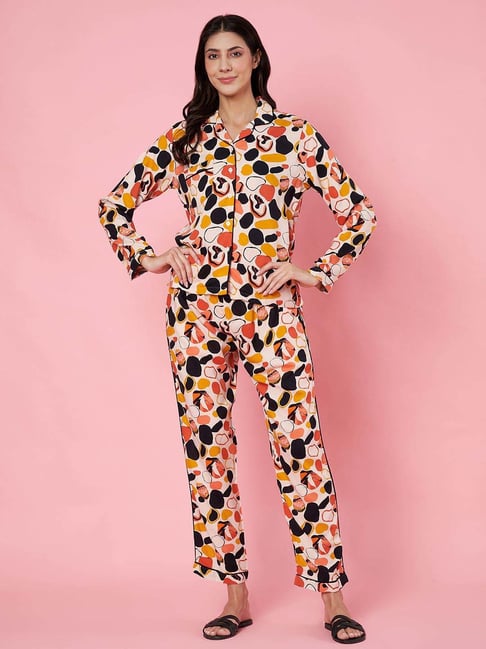 Anvi Be Yourself Multicolor Regular Fit Printed Night Suit-picture-26