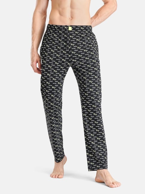 FCUK Black Cotton Typography Lounge Pants-picture-18