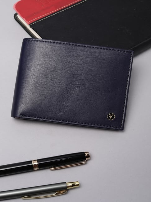 Van Heusen Navy Leather Bi-Fold Wallet-picture-20