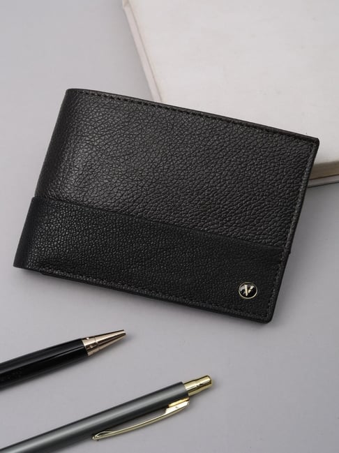 Van Heusen Black Textured Leather Bi-Fold Wallet-picture-19