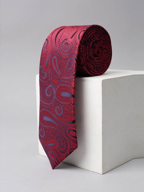 Van Heusen Red Embroidered Tie-picture-20