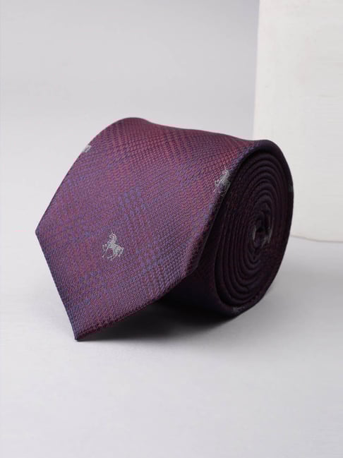 Van Heusen Purple Embroidered Tie-picture-32