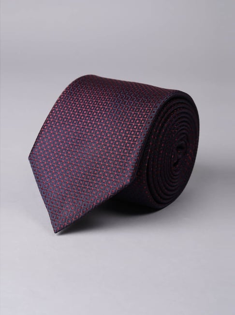 Van Heusen Maroon Embroidered Tie-picture-23