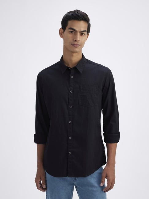 Pepe Jeans Black Cotton Regular Fit Shirt-picture-20