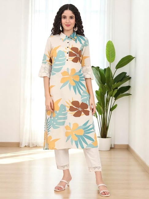 Aravalii Mustard Printed Kurti-picture-25