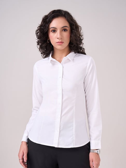 Annabelle By Pantaloons White Regular Fit Shirt-picture-19