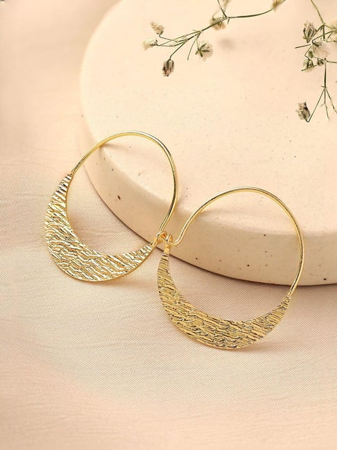 Priyaasi Gold Circular Hoop Earring-picture-27