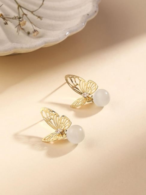 Prita by Priyaasi Gold Contemporary Stud Earring-picture-35