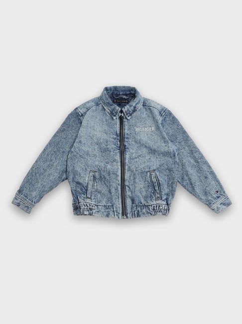 TOMMY HILFIGER Boys Blue Regular Fit Cotton Jacket-picture-22