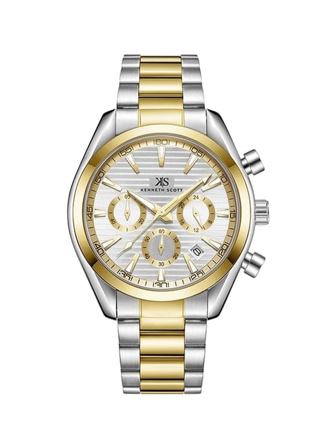Buy Kenneth Scott K23150-TBTW Chronograph Analog Watch For Men at