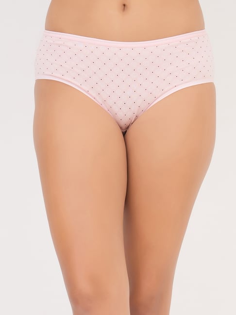 Clovia Pink Cotton Printed Panties-picture-22