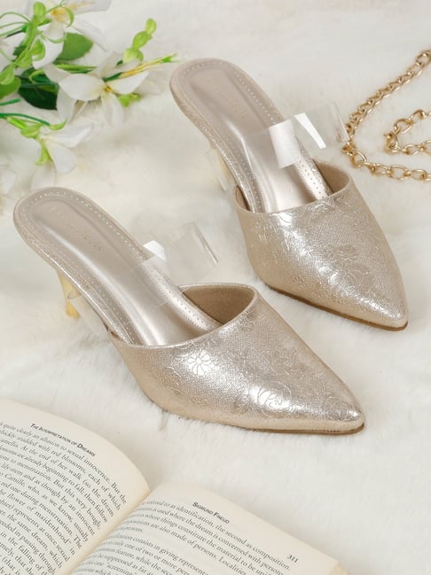 Buy Flat N Heels Women's Gold Pump Shoes at Best Price Tata CLiQ